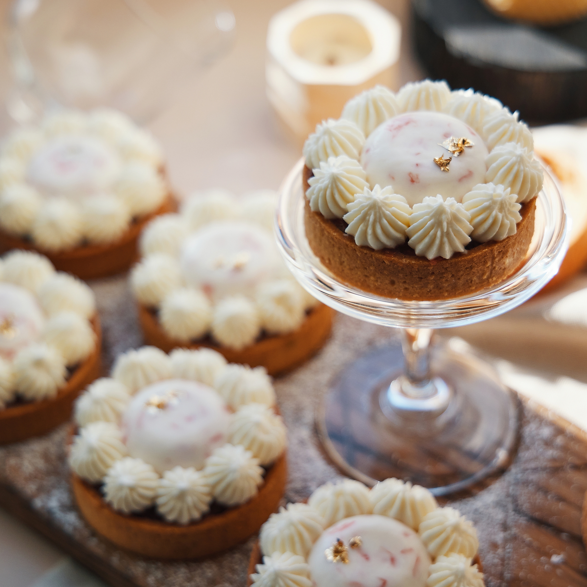 Тарт Грейпфрут-фисташка