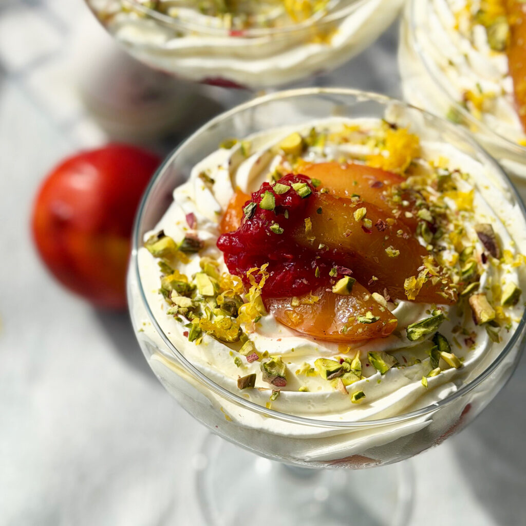персики в сахарном сиропе для Pêche Melba
