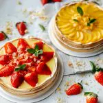 Лимонный и фисташковый чизкейки